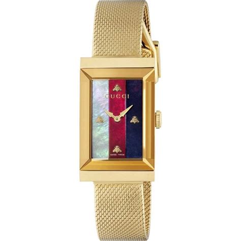 gucci g frame watch gold